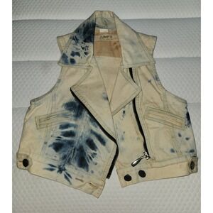 Vintage Rare Women's Acid Wash Distressed Denim Vest